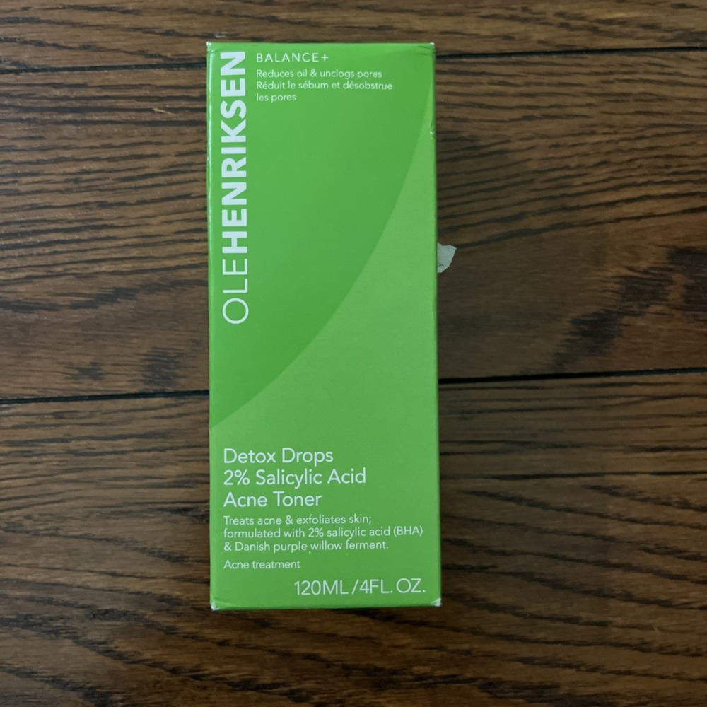 Ole Henriksen Balance+ Detox Drops 2% Salicylic Acid Toner 4oz NEW